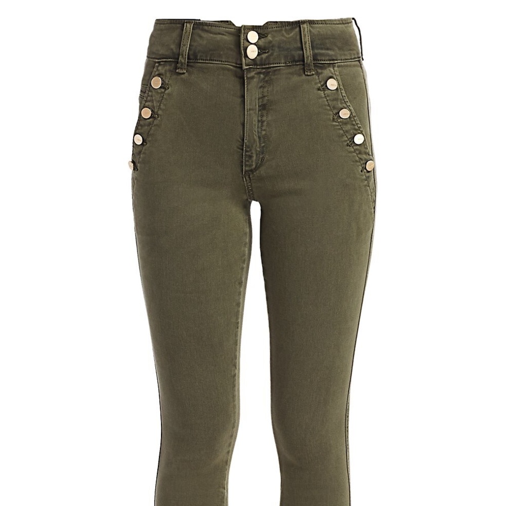 Joe’s Jeans High-Rise Ankle Skinny Exposed Button Jeans